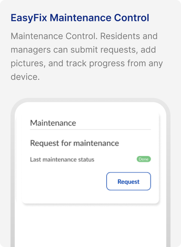 EasyFix Maintenance Control