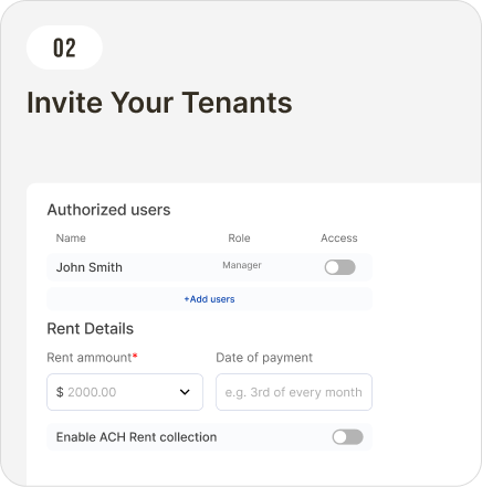 Invite Your Tenants